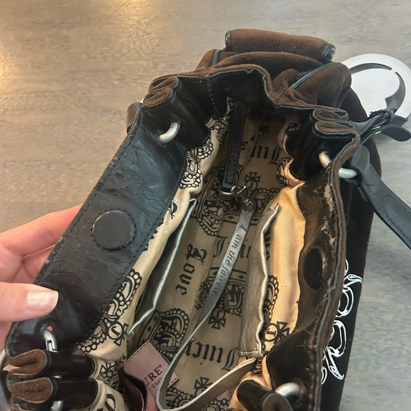 Vintage Juicy Couture Shoulder Bag Baby Fluffy with Juicy Embroidery - Picture 11 of 15